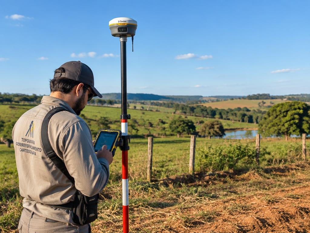 Levantamento GNSS em campo